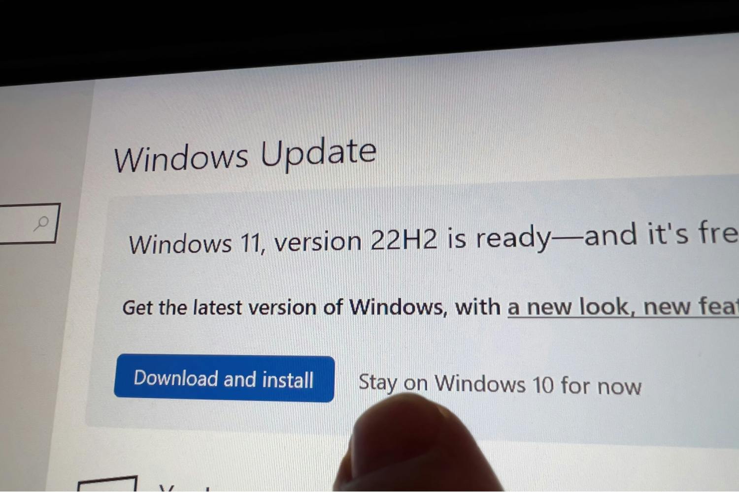 Windows Update 22h2 Windows 11:een